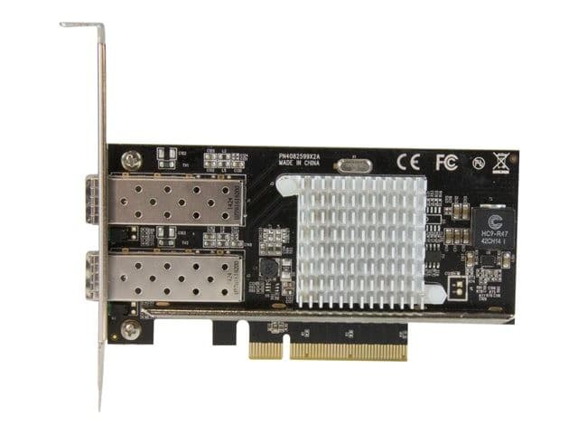 StarTech.com 10G Network Card - 2x 10G Open SFP+ Multimode LC Fiber Connector - Intel 82599 Chip - Gigabit Ethernet Card (PEX20000SFPI) - network adapter - PCIe 2.0 x8 - Image 1