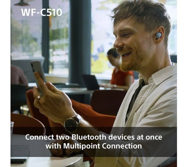 SONY WF-C510 Wireless Bluetooth Earbuds - Blue - Image 8