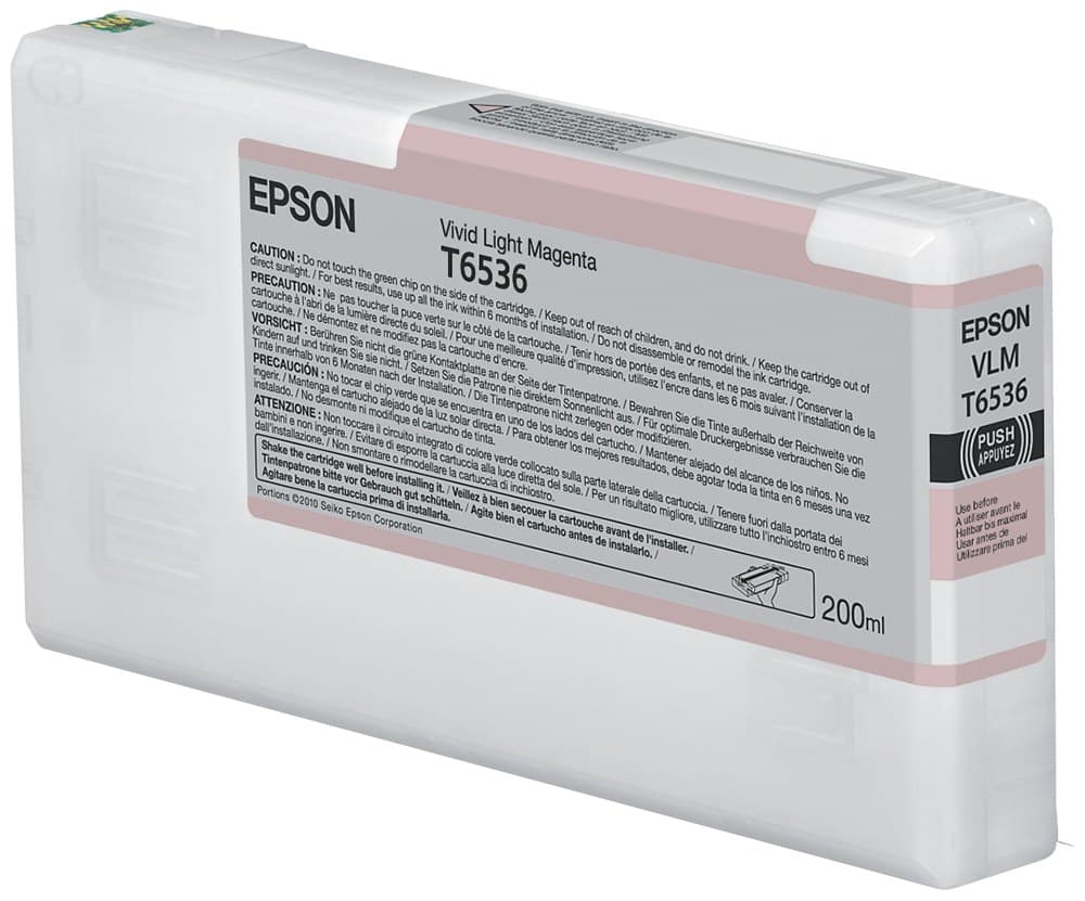Epson T6536 Vivid Light Magenta Ink Cartridge (200ml) - Image 1