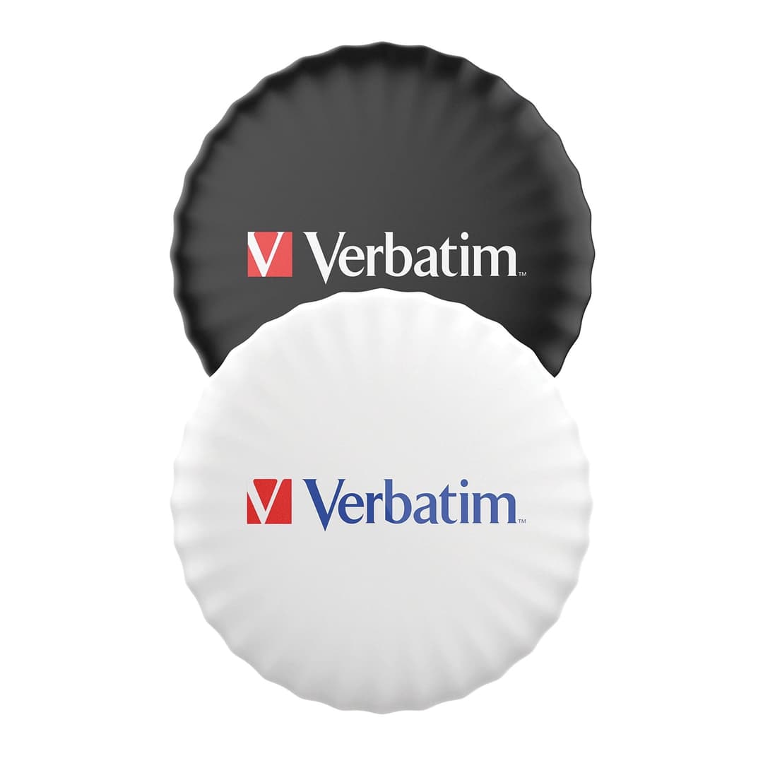 Verbatim My Finder Bluetooth Coin Tracker  Works with Apple Find My  Black and White  2-Pack - Image 1