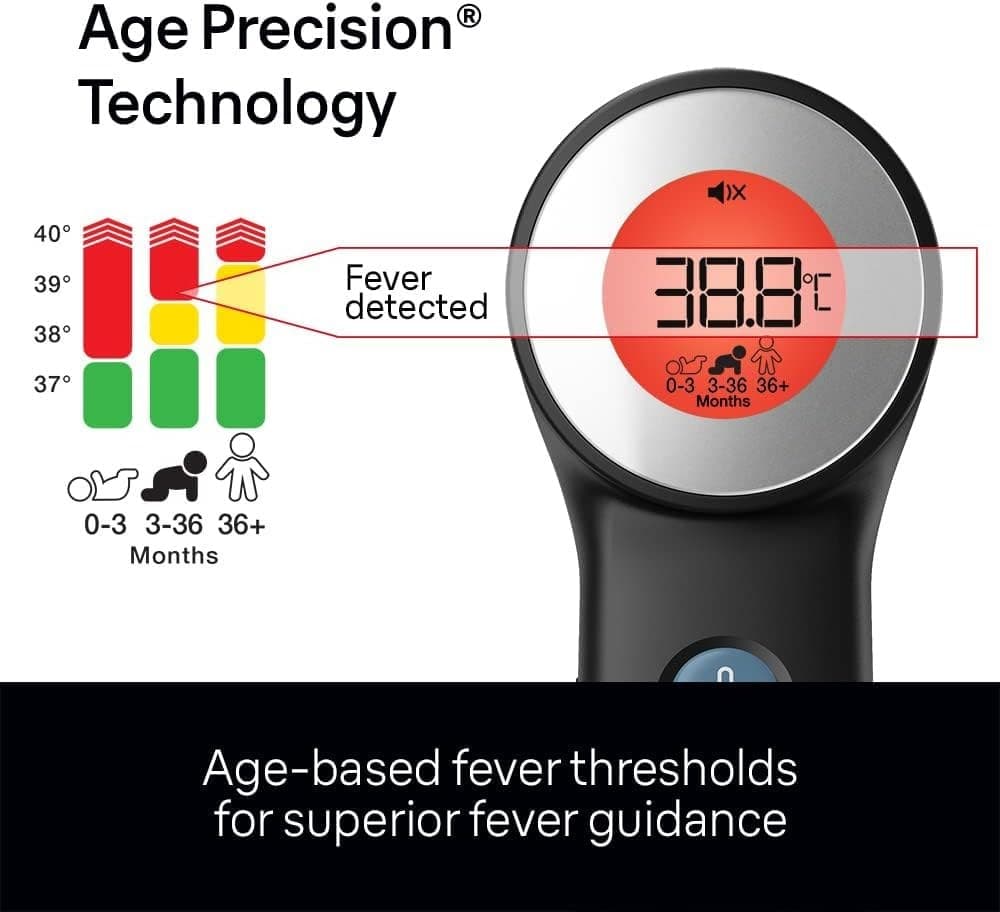 Braun Sensian 7 Forehead Non-Contact Thermometer - Black - Image 2