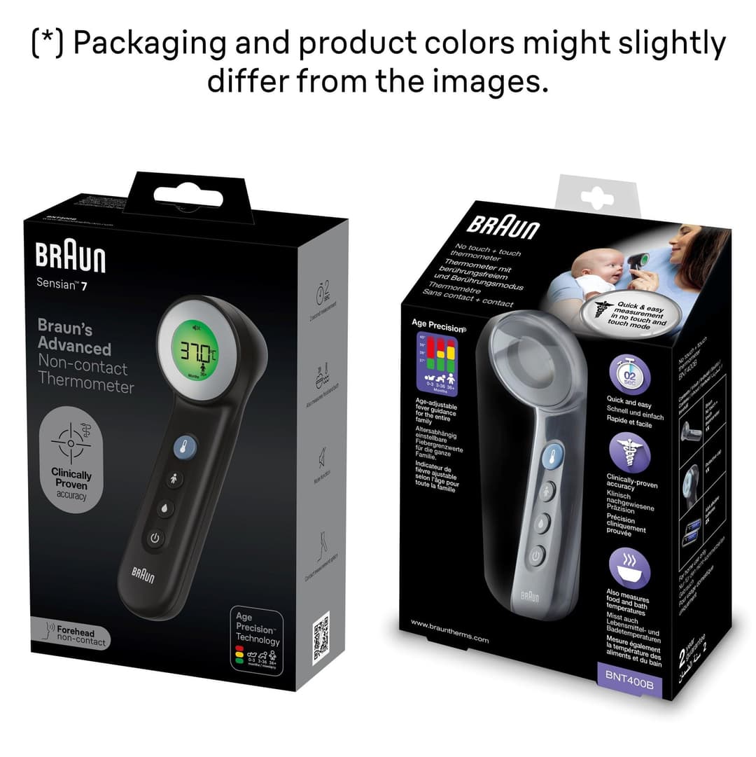 Braun Sensian 7 Forehead Non-Contact Thermometer - Black - Image 8