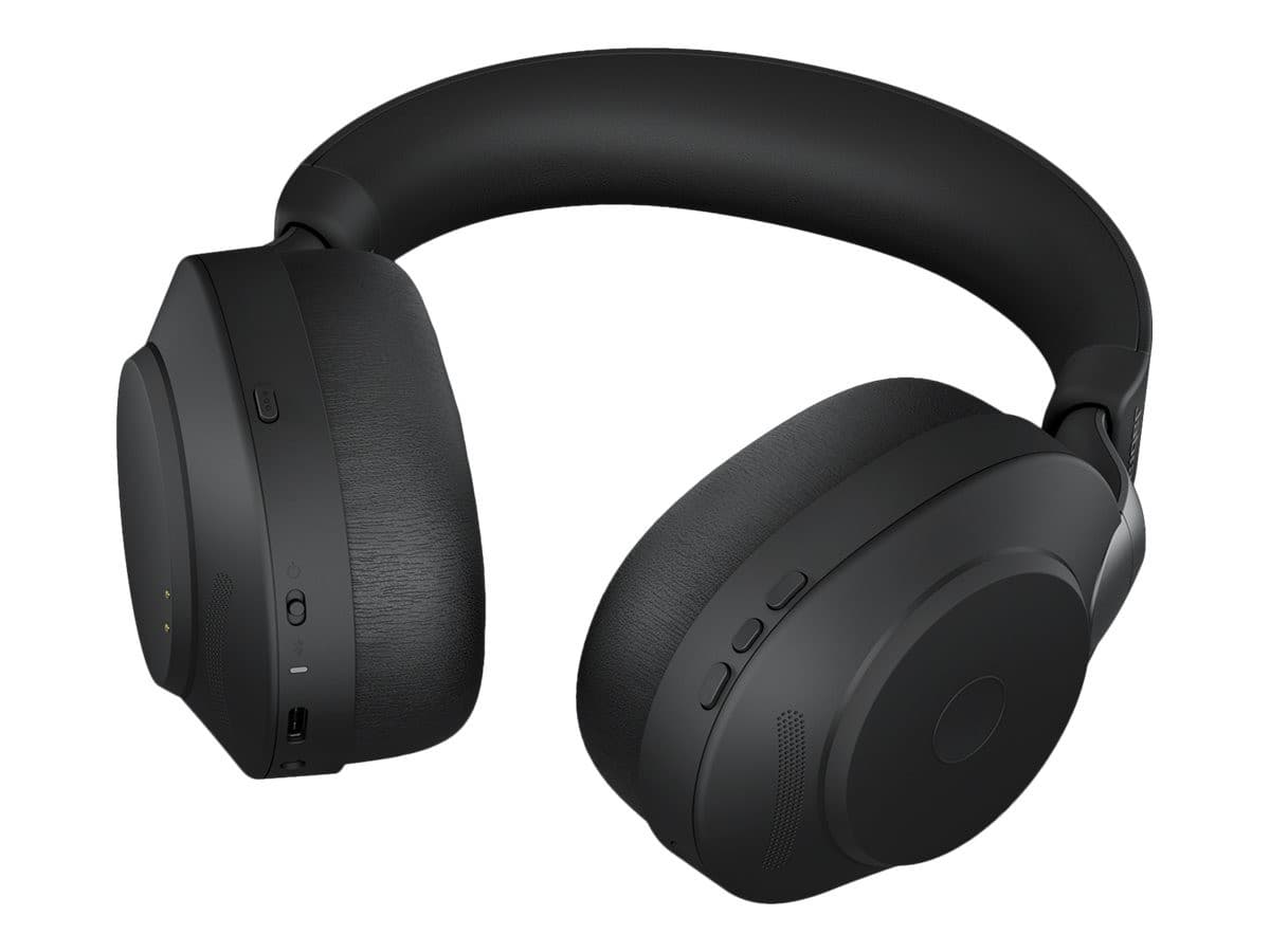 Jabra Evolve2 85 UC Stereo Wireless ANC Headset with Charging Stand - USB-C, Bluetooth, 3.5 mm Jack - Black