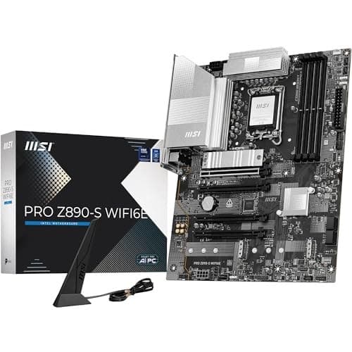 MSI PRO Z890-S WIFI6E Motherboard, ATX - Supports Intel Core Ultra Processors (Series 2), LGA 1851 - DDR5 Memory Boost (8800+ MT/s OC), PCIe 5.0 x16 & 4.0 x16, M.2 Gen5, Wi-Fi 6E, 2.5G LAN - Image 2