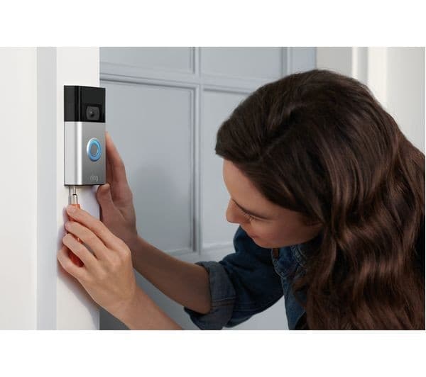 RING Video Doorbell (2nd Gen) - Satin Nickel - Image 3