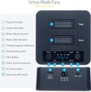 StarTech.com M2-HDD-DUPLICATOR-N1 1:1 M.2 NVMe SSD Duplicator Cloner Dock Dual Bay USB-C 3.2 20Gbps up to 90GBpm with USB-C/A Cables thumbnail 5