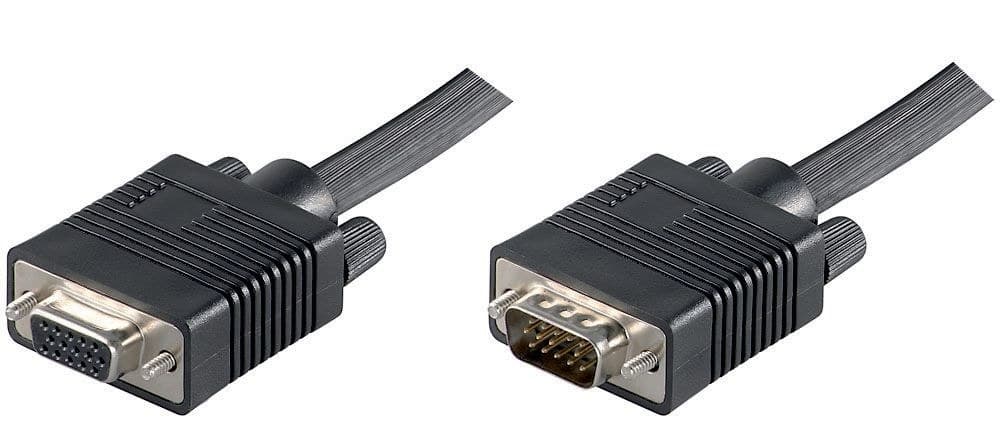 MicroConnect MONGH10B Full HD SVGA HD15 Monitor Extension Cable 10m Male to Female Black - Image 1