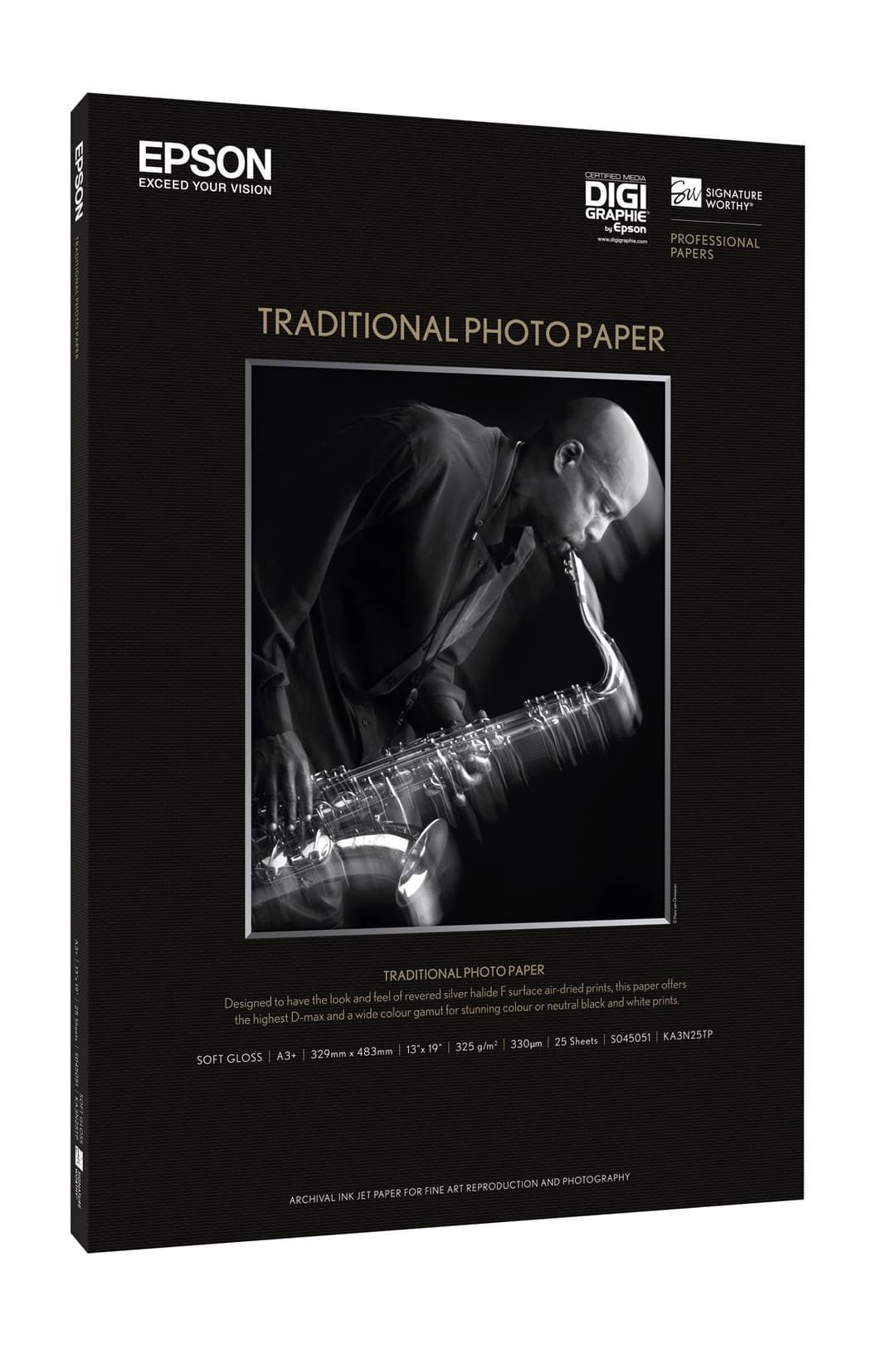 Epson Traditional Photo Paper, DIN A4, 330g/m², 25 Sheets - Image 3
