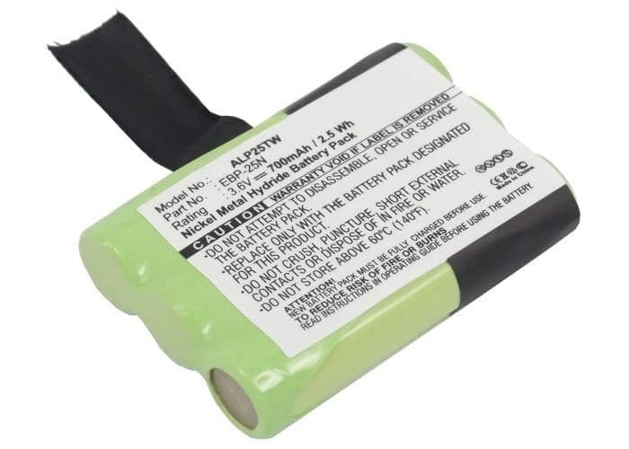 CoreParts MBXTWR-BA0006 Replacement Battery for Alinco DJ-S41 / DJ-SR1 PMR446 Two-Way Radio — Ni-MH 3.6V 700mAh, Green