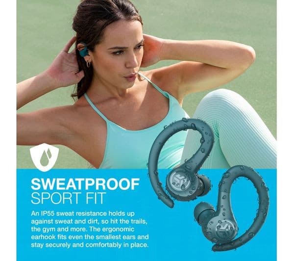 JLab GO Air Sport True Wireless Earbuds - Teal - Image 3