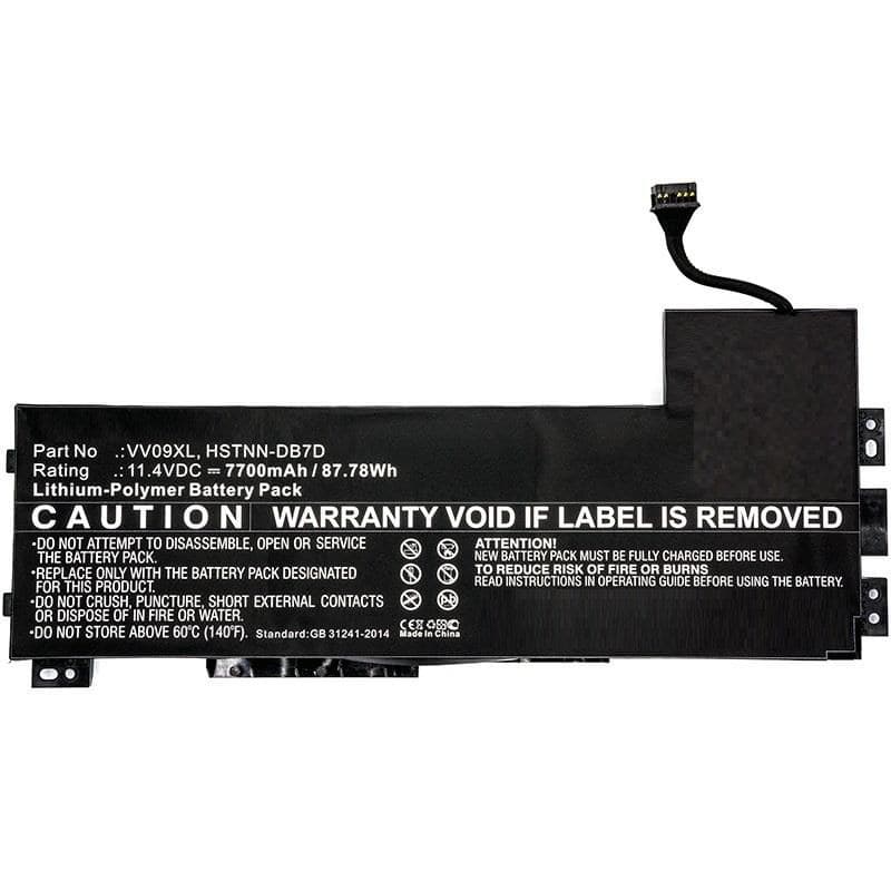 CoreParts Replacement Laptop Battery for HP ZBook 15 G3 / ZBook 17 G3 - 82.00Wh 11.4V 7200mAh Li-Pol Black (MBXHP-BA0088) - Image 1