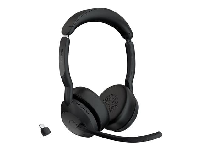 Jabra Evolve2 55 Stereo Wireless ANC Headset - UC - USB-C - Without Stand - Image 4