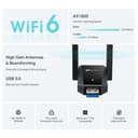 TP-Link Archer TX30U Plus AX1800 High-Gain Dual-Band Wi-Fi 6 USB Adapter thumbnail 4