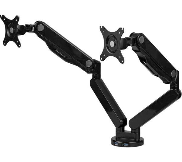 FELLOWES Platinum Series Dual Arm Full Motion 40" Monitor Desk Mount - Image 1