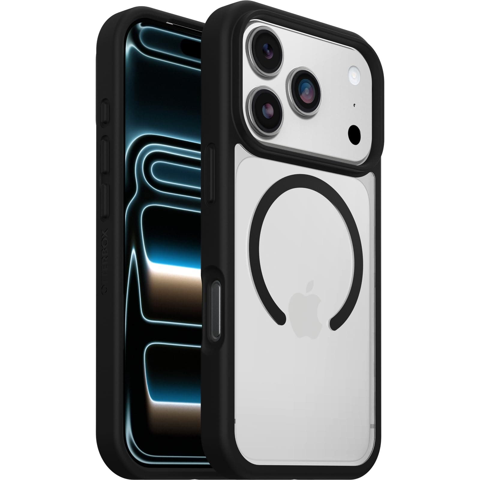 OtterBox React MagSafe Case for iPhone 18 Pro/17 Pro, Clear/Black
