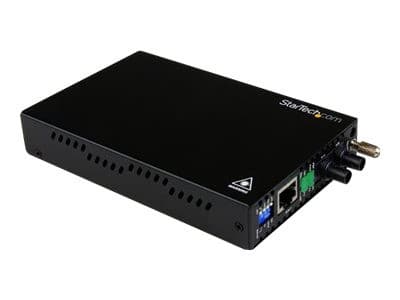 StarTech.com 10/100 Mbps Ethernet to Fiber Optic Media Converter - Steel - Chassis Mount - ST Multimode - 1310nm - 2km (ET90110ST2) - fibre media converter - 10Mb LAN, 100Mb LAN - Image 2
