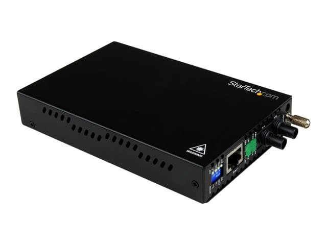 StarTech.com 10/100 Mbps Ethernet to Fiber Optic Media Converter - Steel - Chassis Mount - ST Multimode - 1310nm - 2km (ET90110ST2) - fibre media converter - 10Mb LAN, 100Mb LAN - Image 4