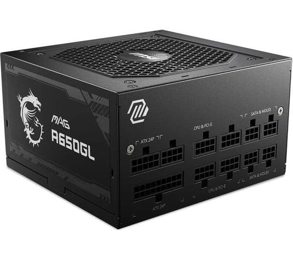 MSI MAG A650GL 650W Modular Power Supply Black - Image 1