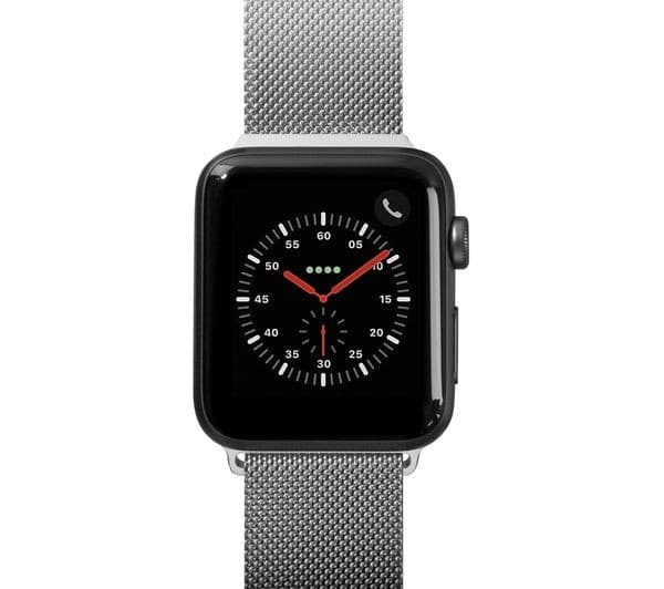 LAUT Apple Watch 42 / 44 mm Steel Loop Strap - Silver, Small - Image 3