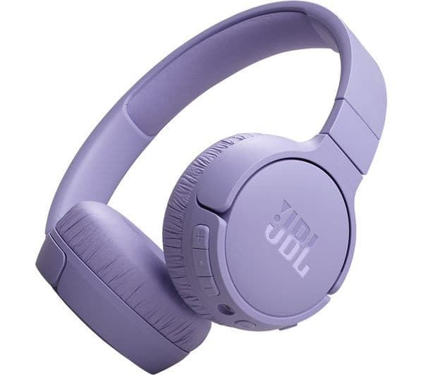 JBL Tune 670NC Wireless Bluetooth On-Ear Noise-Cancelling Headphones - Purple - Image 1