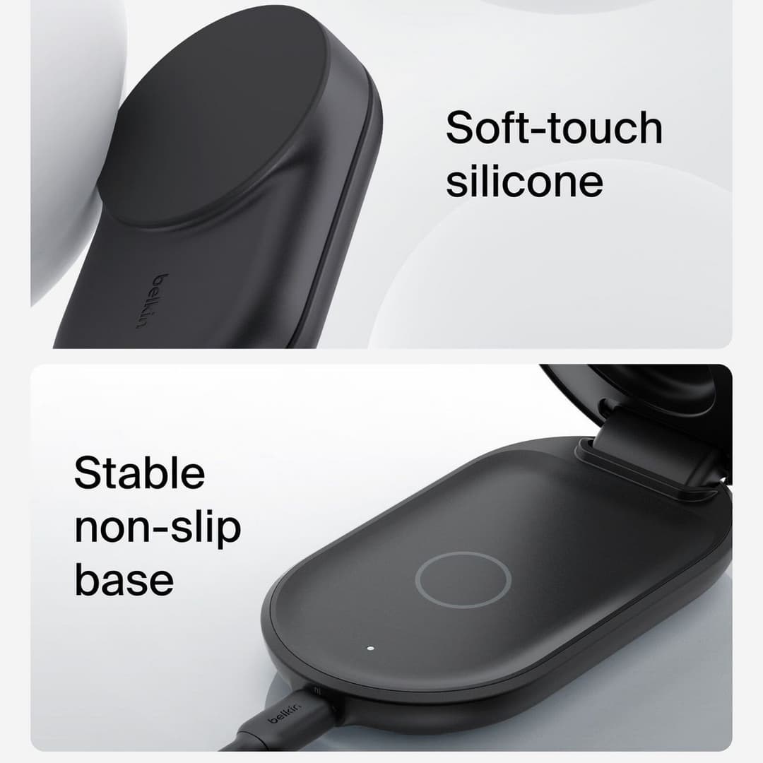 Belkin Qi2 25W 3-in-1 Wireless Foldable Magnetic Charger - Image 6