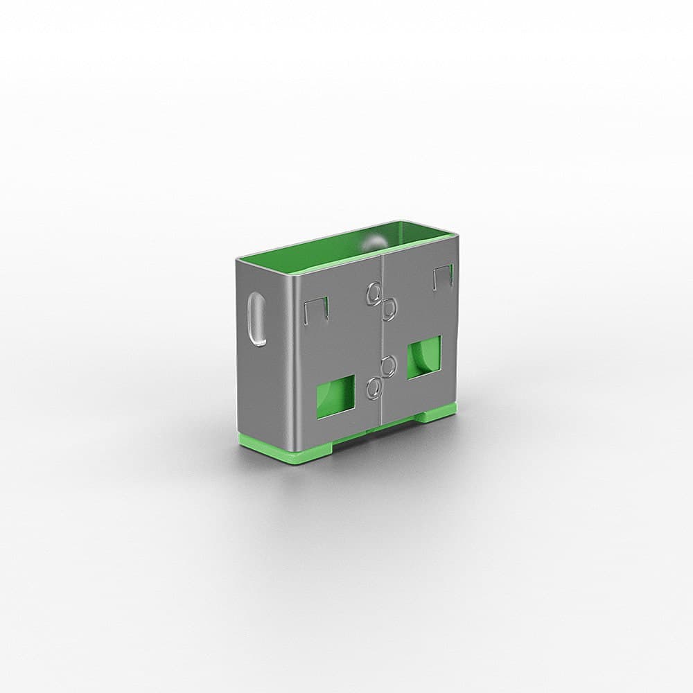 Lindy USB Port Blocker (without key) - Pack of 10, Colour Code: Green - Image 3
