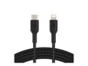 Belkin Braided USB-C To Lightning Cable Boost Charge MFi-Certified iPhone USB-C Cable - Black thumbnail 3