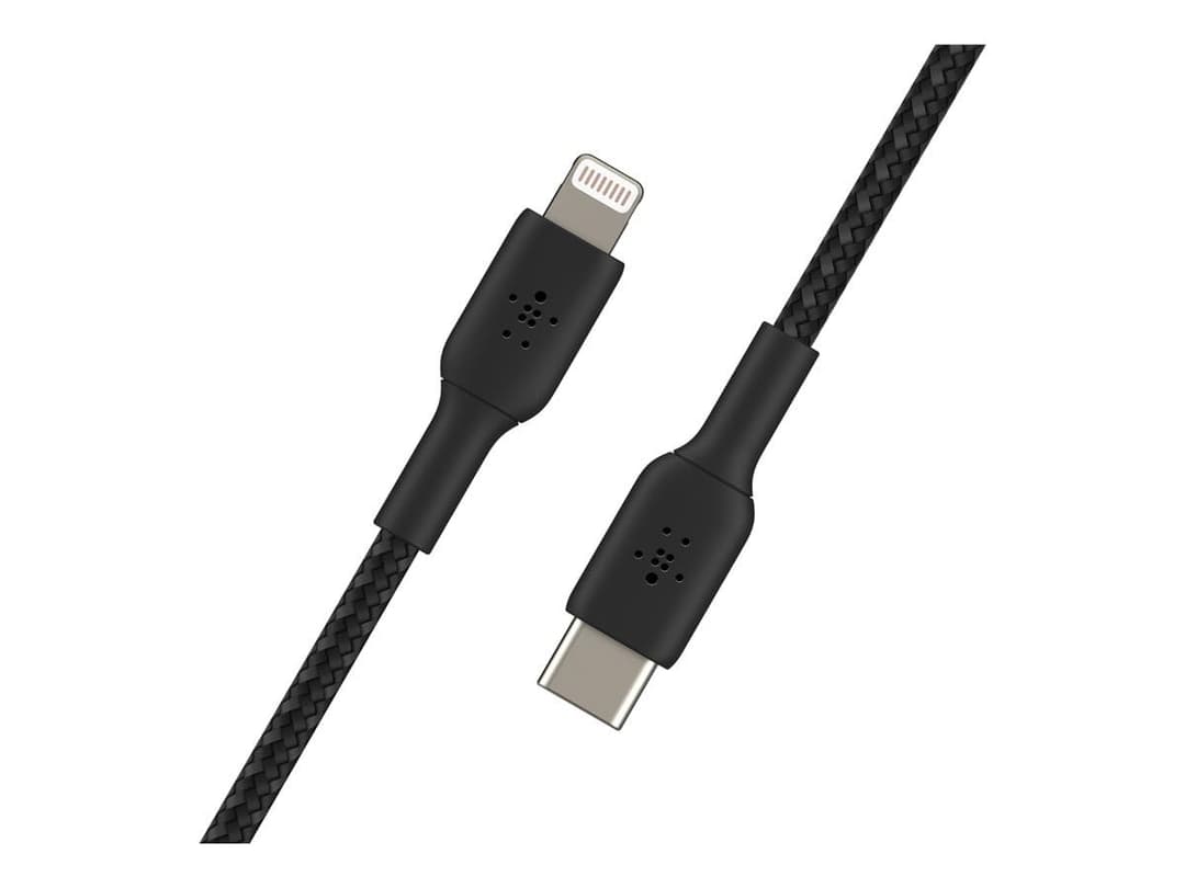 Belkin Braided USB-C To Lightning Cable Boost Charge MFi-Certified iPhone USB-C Cable - Black - Image 4