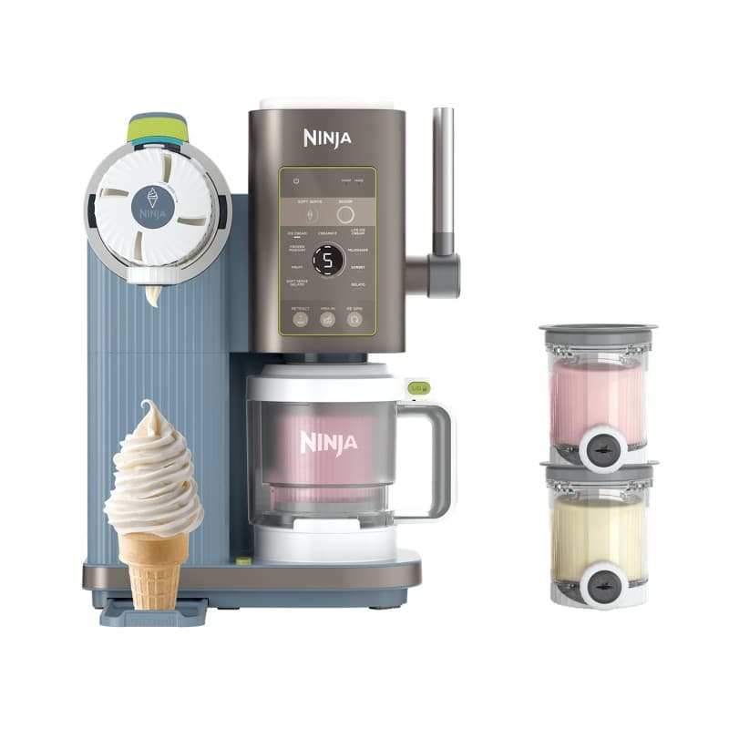 Ninja CREAMi Scoop & Swirl 13-in-1 Ice Cream & Soft Serve Maker - Icy Blackberry Lime