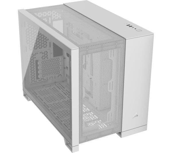 CORSAIR 2500D Airflow Micro-ATX Mid Tower PC Case - White - Image 1