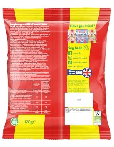 Swizzels Squashies Sweets, Drumstick Squashies Original - Raspberry and Milk Flavour- Single Pack 120g - Image 4