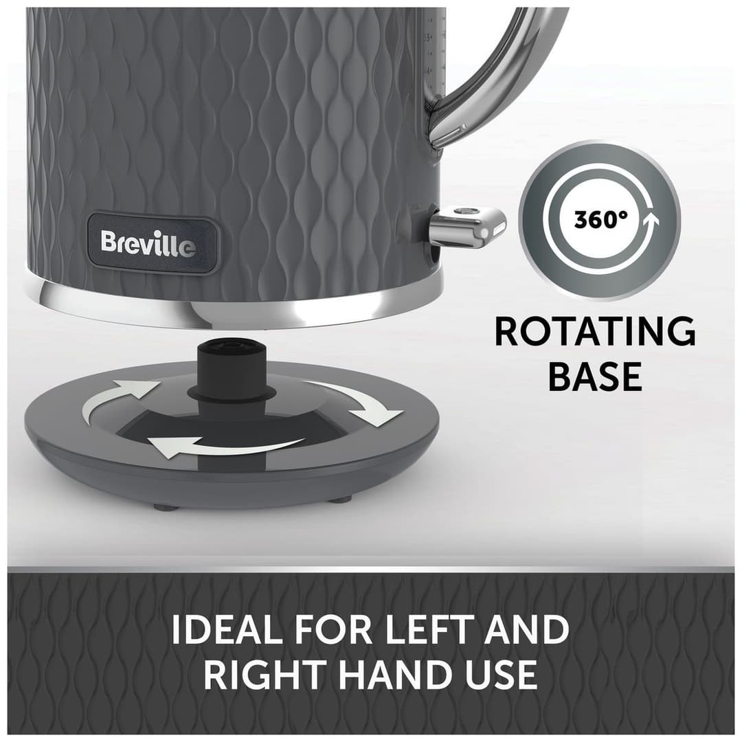 Breville VKT227 Curve Kettle - Grey and Chrome - Image 5