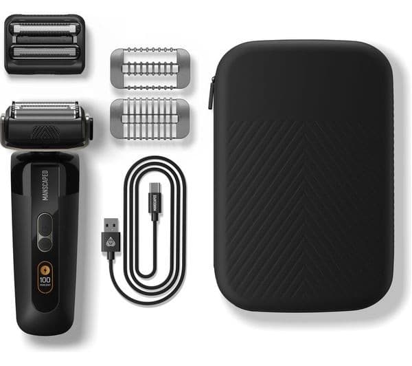 MANSCAPED The Chairman Pro Wet & Dry Foil Shaver - Black - Image 3