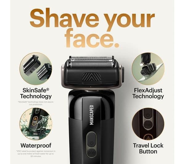 MANSCAPED The Chairman Pro Wet & Dry Foil Shaver - Black - Image 9