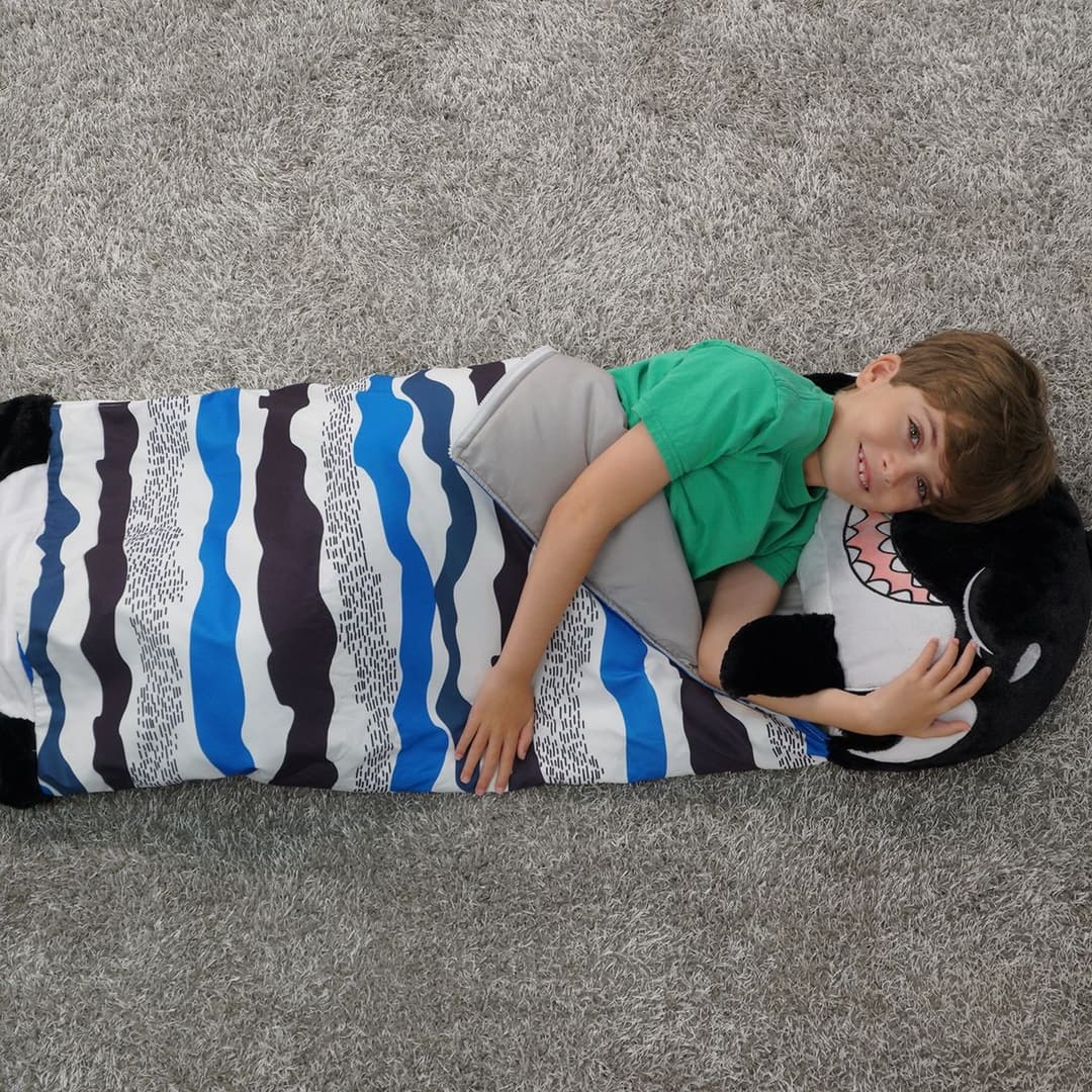 Happy Nappers Black Shark Large Sleeping Bag - Image 3