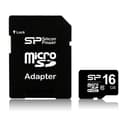 16GB Silicon Power microSD Memory Card SDHC Class 10 w/ SD adapter (SP016GBSTH010V10SP) 40MB/sec thumbnail 1