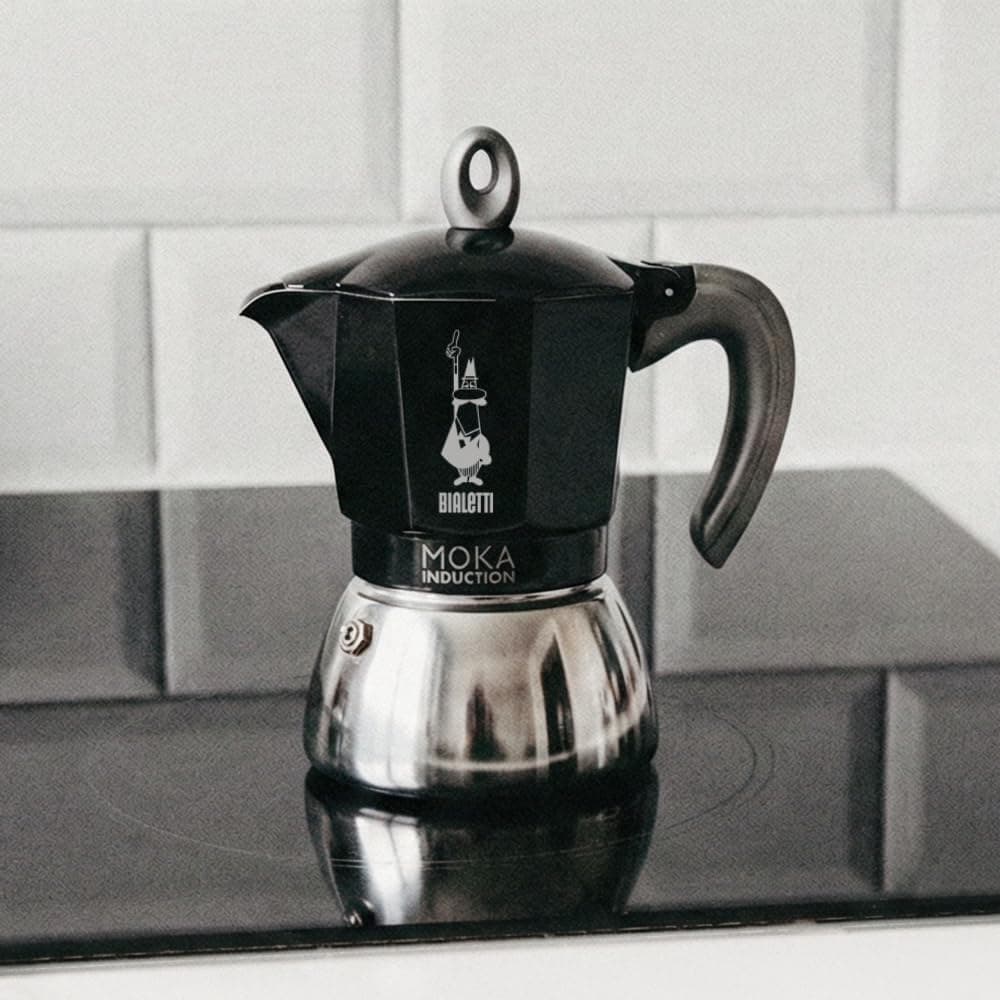 Bialetti Moka Induction Coffee Maker - Black - Image 5