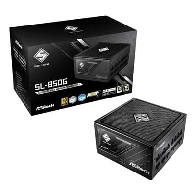 Asrock 850W Steel Legend Sl-850G Psu Fully Modular 80+ Gold Cybenetics Platinum - Image 1