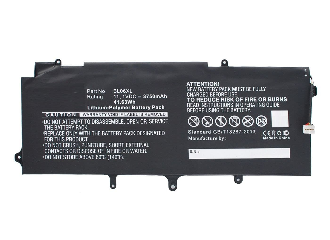 CoreParts MBXHP-BA0157 Laptop Battery for HP - 11.1V 3750mAh 42.00Wh