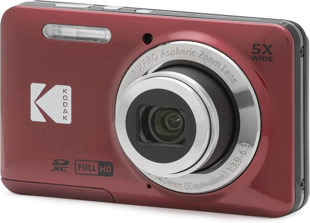 Kodak PIXPRO FZ55 1/2.3" Compact camera 16 MP CMOS 4608 x 3456 pixels Red - Image 1