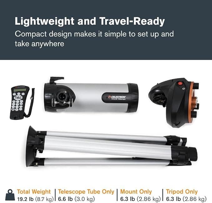 Celestron LCM 114 Computerised Newtonian Reflector Telescope 31150 - Silver - Image 6