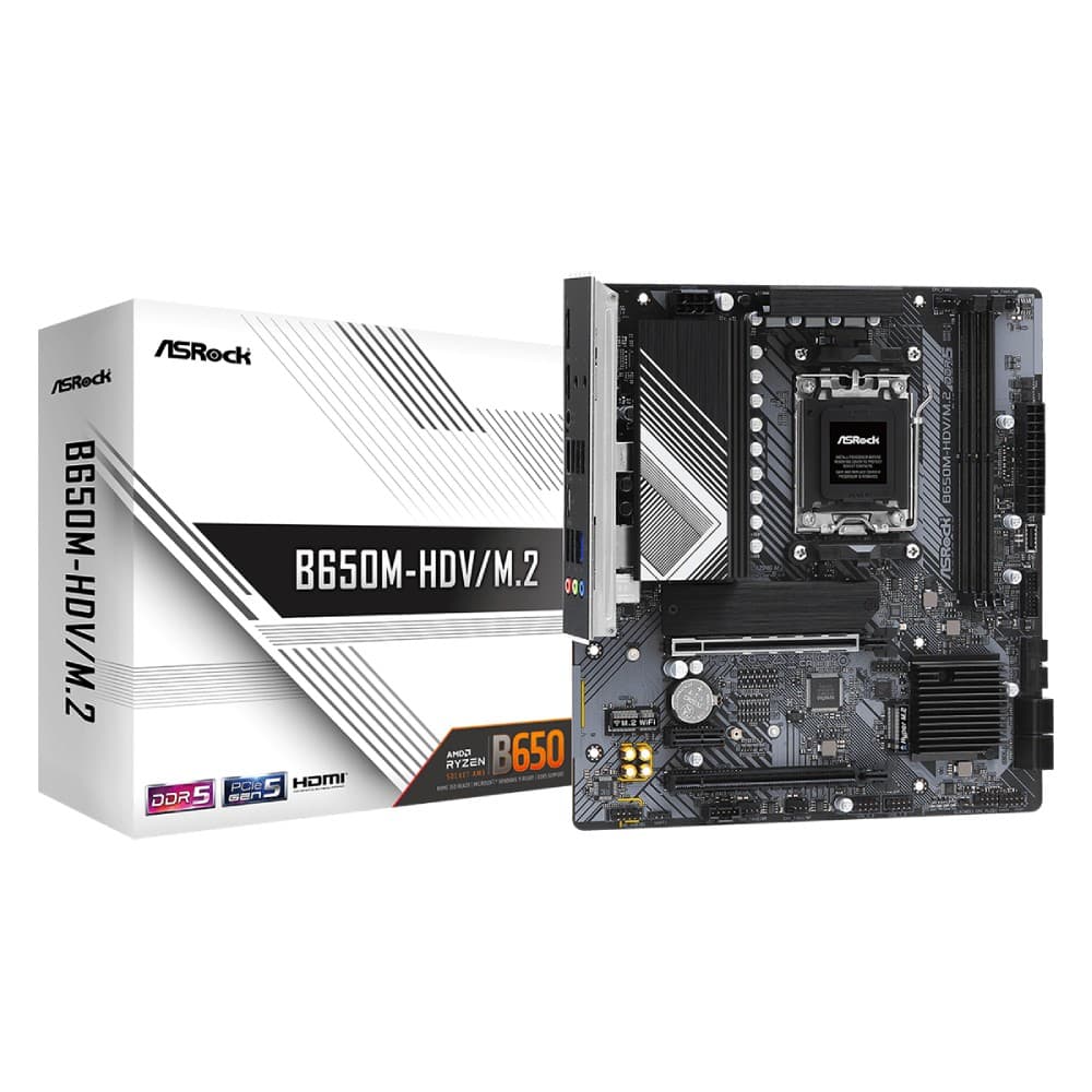 Asrock B650M-HDV/M.2 DDR5 micro ATX AM5 Motherboard - Image 1