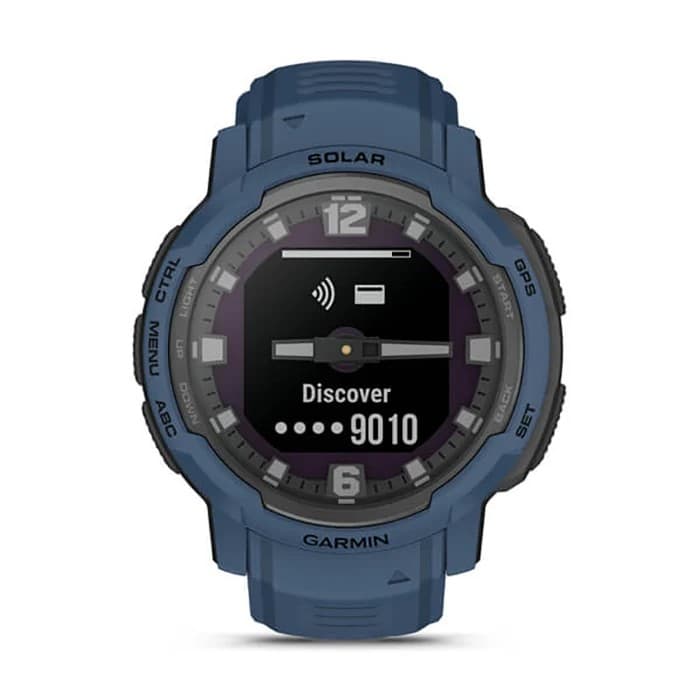 Garmin Instinct Crossover Solar Rugged Hybrid GPS Smartwatch with Solar Charging and Advanced Fitness Tracking - Tidal Blue - Image 6