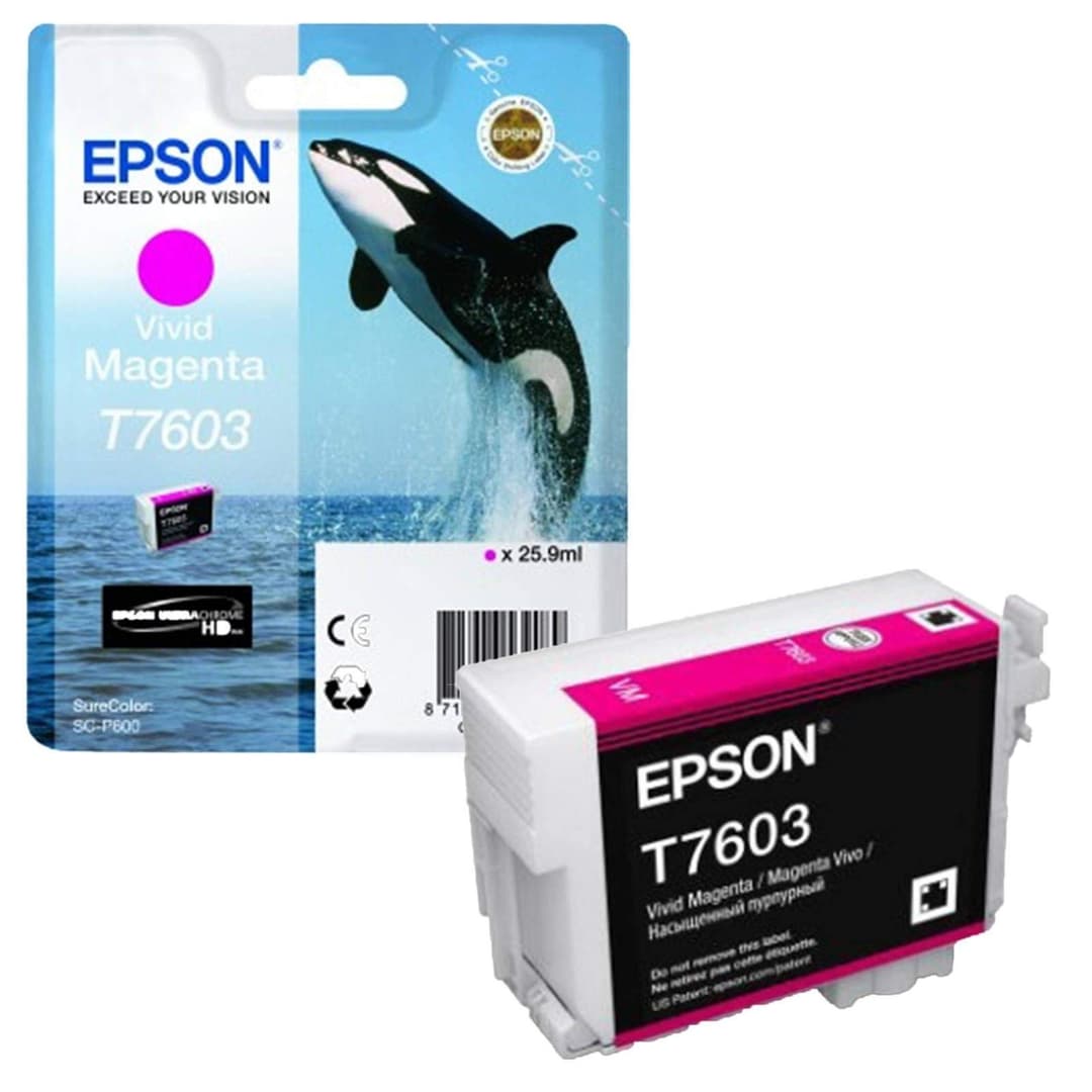 Epson C13T76034010 T7603 Vivid Ink Cartridge - Magenta - Image 2