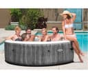 INTEX Pure Spa Greywood Deluxe Inflatable Hot Tub - 6 people, Grey thumbnail 2