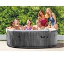 INTEX Pure Spa Greywood Deluxe Inflatable Hot Tub - 6 people, Grey thumbnail 3