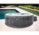 INTEX Pure Spa Greywood Deluxe Inflatable Hot Tub - 6 people, Grey thumbnail 4