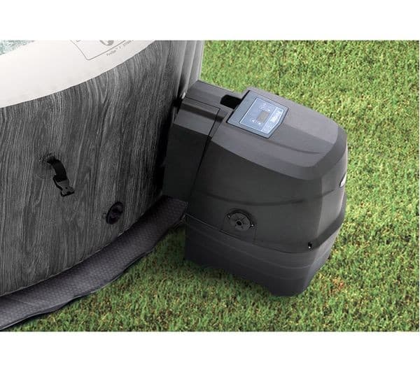 INTEX Pure Spa Greywood Deluxe Inflatable Hot Tub - 6 people, Grey - Image 7