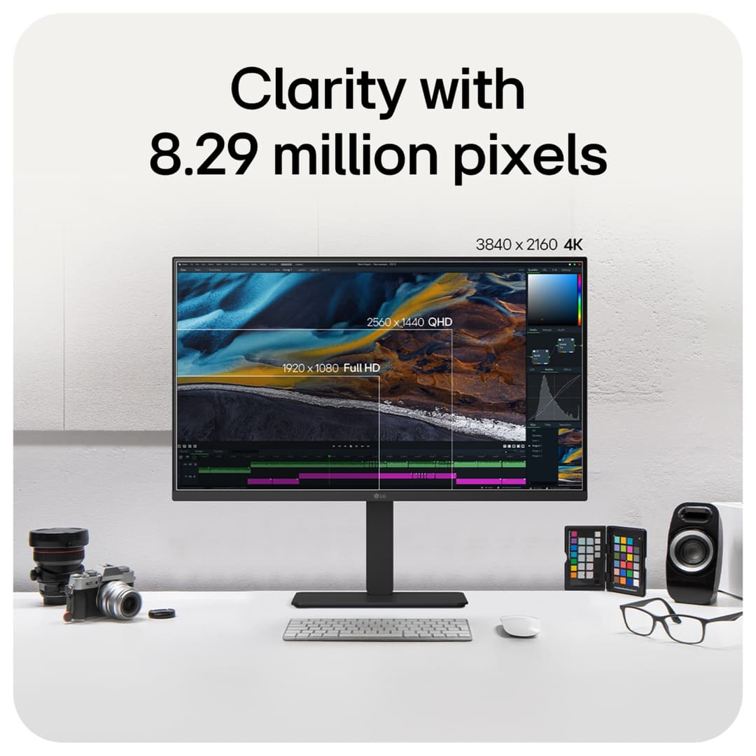 LG 32U720A-B 32" UHD 4K USB-C Height Adjustable Monitor with Speakers - Image 3