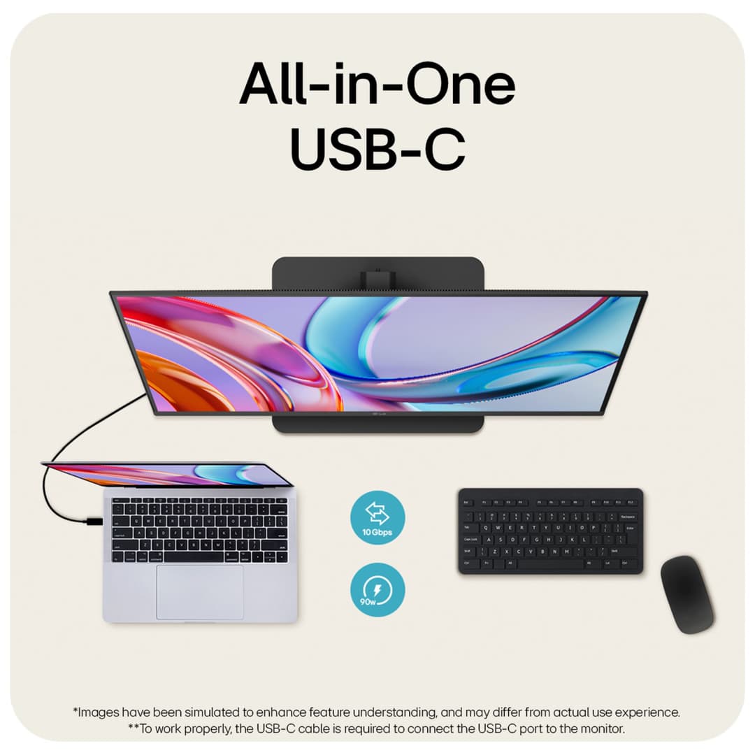 LG 32U720A-B 32" UHD 4K USB-C Height Adjustable Monitor with Speakers - Image 5
